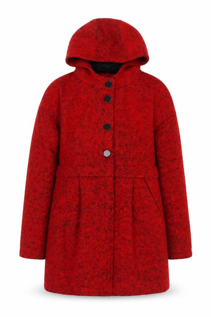 ASOS Womens Red Pea Coat Coat Size 10 Button