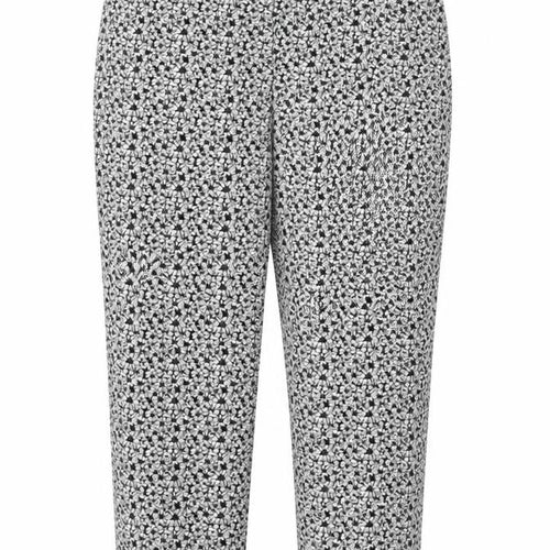 Miss Selfridge Womens White Floral Polyester Trousers Size 10 Regular Zip
