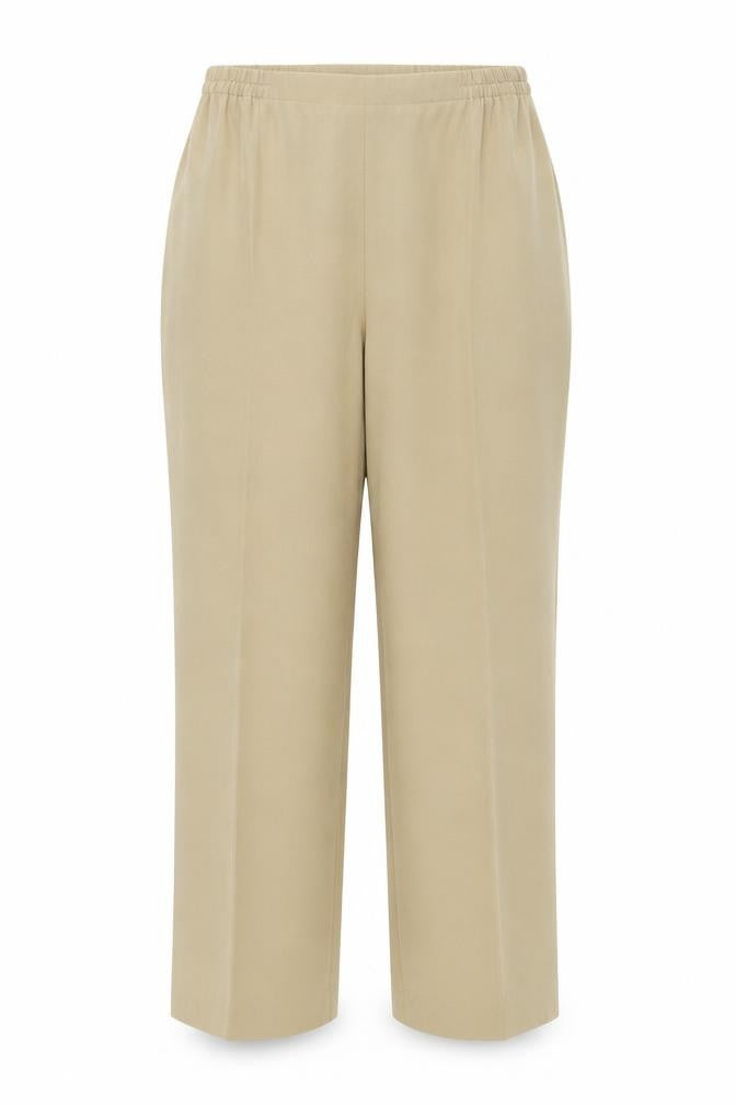 Artigiano Womens Beige Polyester Trousers Size 12 Regular