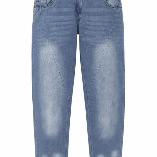 Blue Motion Womens Blue Cotton Straight Jeans Size 12 Regular Zip