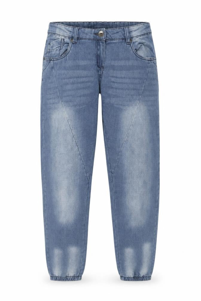 Blue Motion Womens Blue Cotton Straight Jeans Size 12 Regular Zip