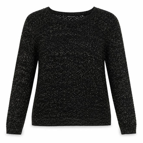 Internacionale Womens Black Boat Neck Cotton Pullover Jumper Size 8