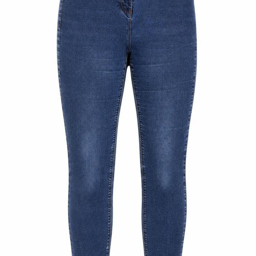 Papaya Womens Blue Cotton Skinny Jeans Size 10 Regular Zip