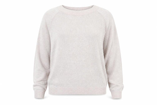 Front view of Vero Moda women’s beige round neck polyester jumper, size M