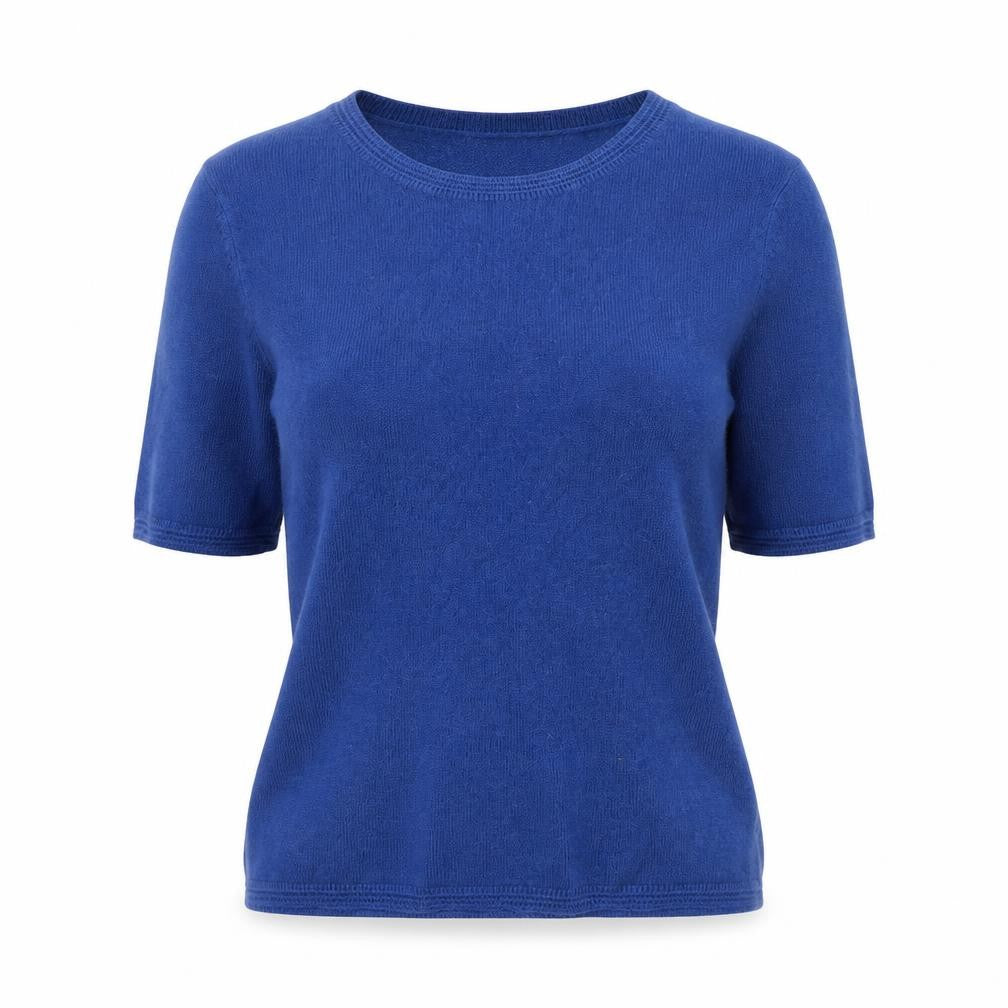 Front view of Classics women’s black round neck acrylic jumper, size UK 8, pullover