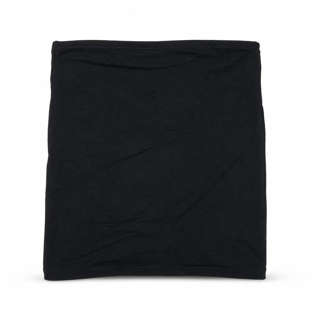 Preworn Womens Black Cotton A-Line Skirt Size 12
