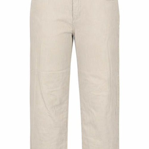 Yesscia Womens Beige Cotton Straight Jeans Size 32 in Regular Zip