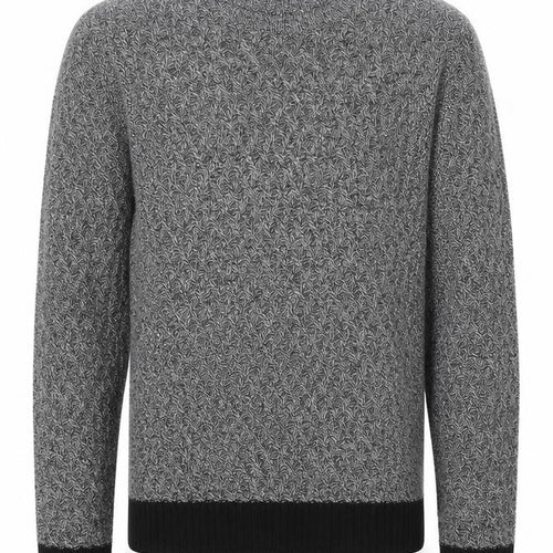 Twisted Soul Mens Grey Round Neck Acrylic Pullover Jumper Size S Long Sleeve