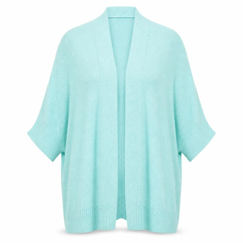 Anthology Womens Blue V-Neck Acrylic Cardigan Jumper Size 12
