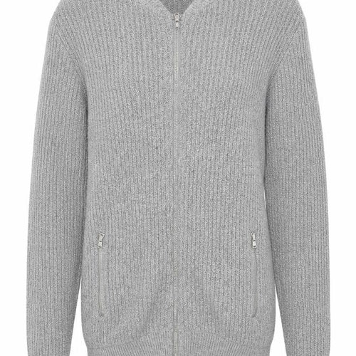 NEXT Mens Grey V-Neck Cotton Full Zip Jumper Size M Long Sleeve