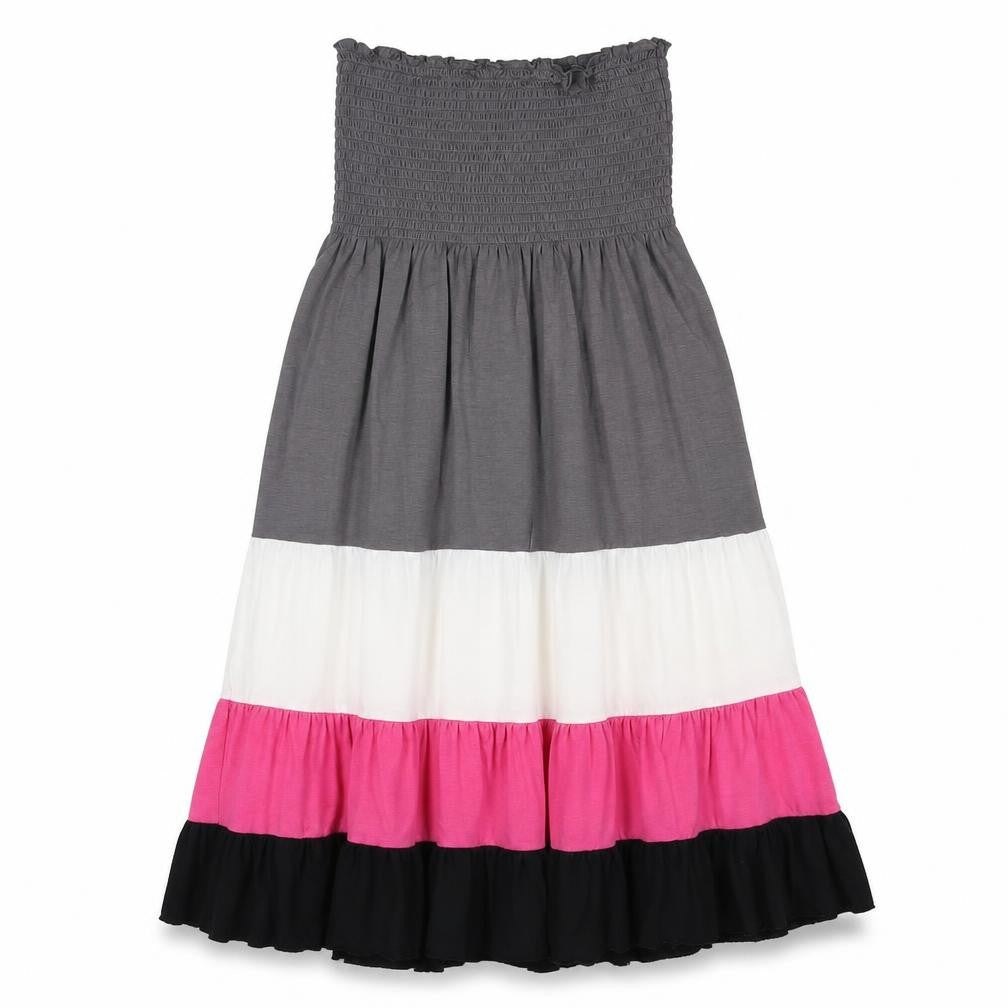 Derek Heart Womens Multicoloured Colourblock Polyester Tank Dress Size S Square Neck Pullover