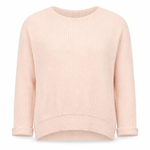 Dorothy Perkins Womens Pink Round Neck Herringbone Acrylic Pullover Jumper Size 12