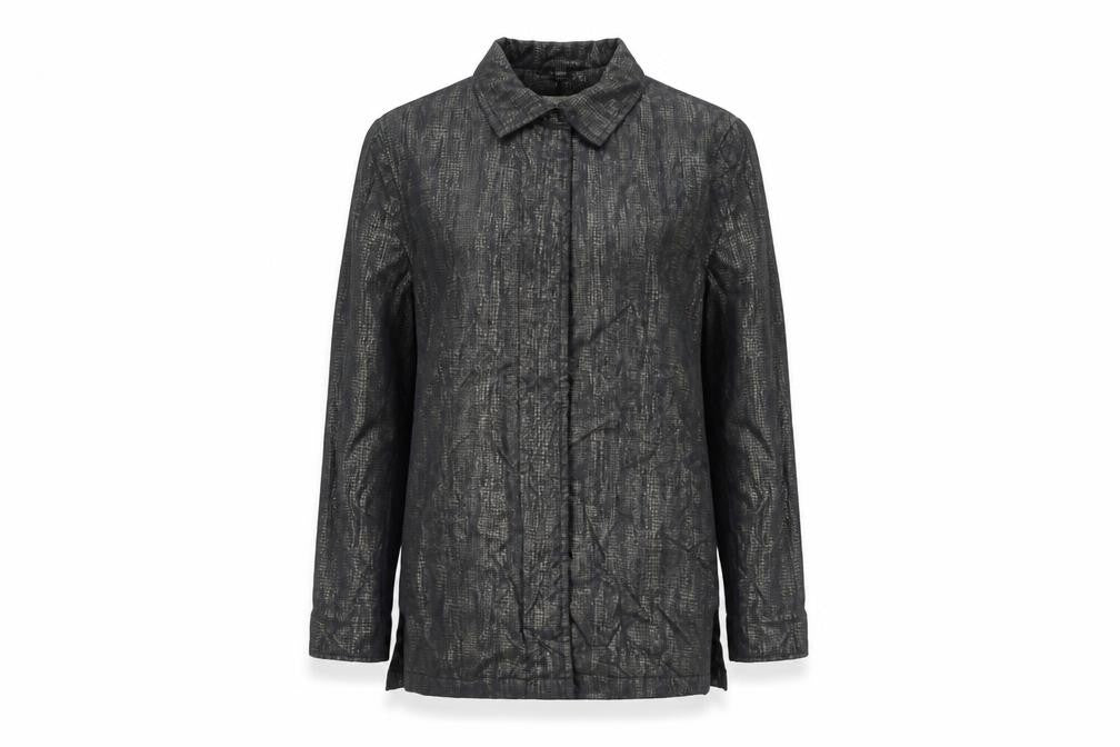 Dannimac Womens Grey Animal Print Jacket Size S Zip - Snake Print