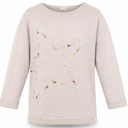 NEXT Girls Pink Polyester Jumper Dress Size 11 Years Round Neck Pullover - Star Print
