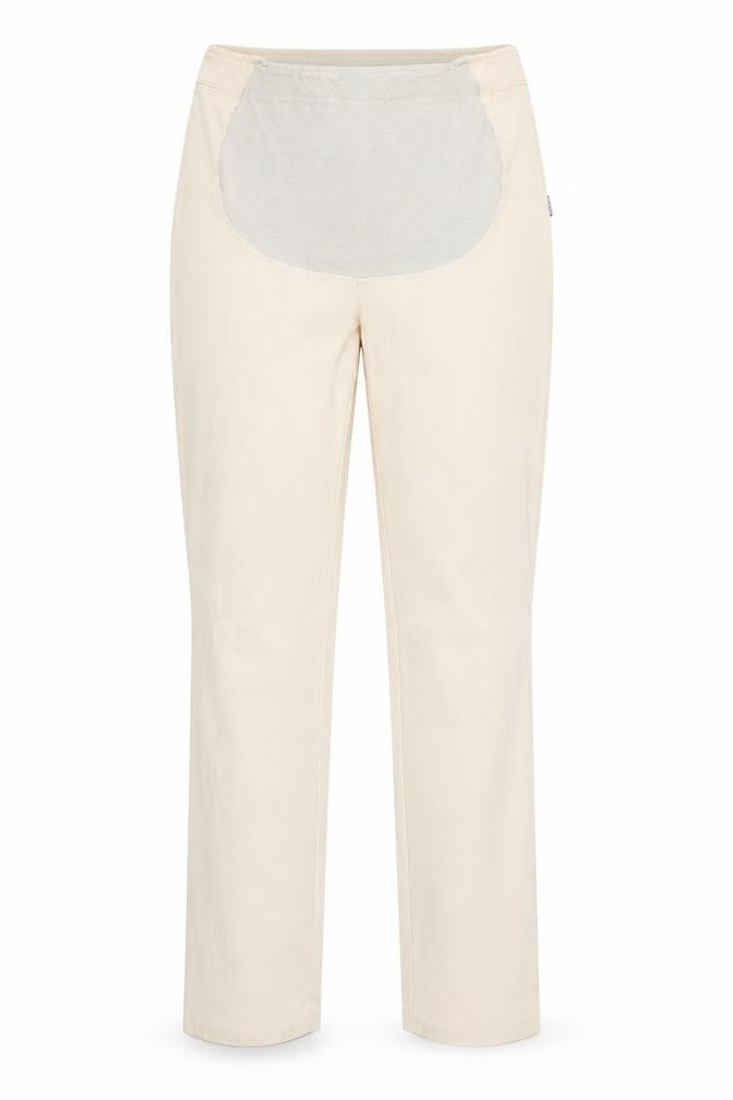 Two of Us Womens Beige Cotton Trousers Size M Regular