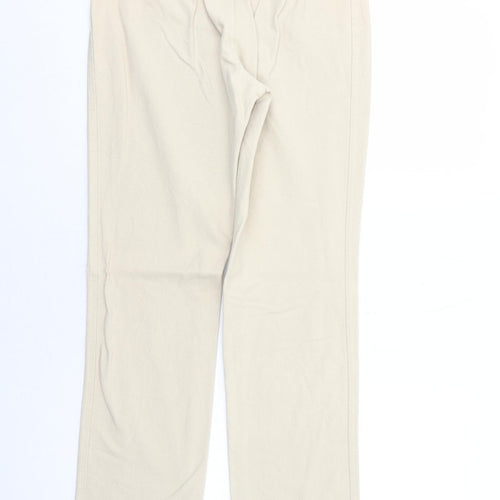 Two of Us Womens Beige Cotton Trousers Size M Regular