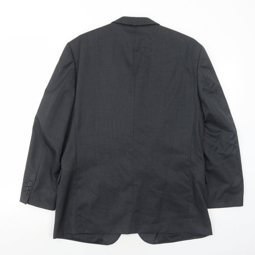 Scott & Taylor Mens Grey Polyester Jacket Suit Jacket Size 44 Regular