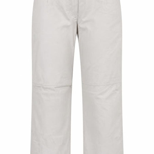 Fashion Concept Womens Grey Cotton Trousers Size 12 Regular Zip
