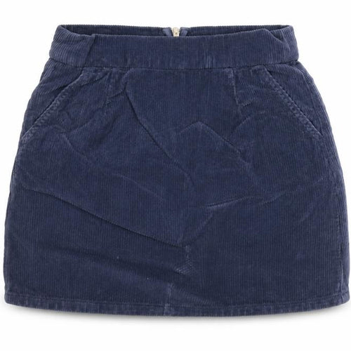 Topshop Womens Blue Cotton Mini Skirt Size 28 in Zip