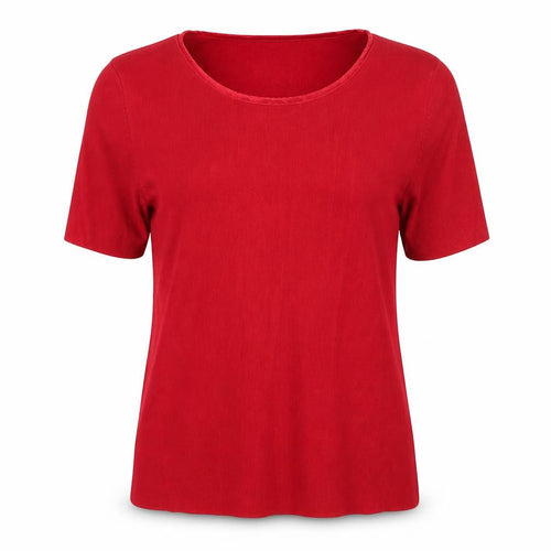 Casamia Womens Red Scoop Neck Viscose Pullover Jumper Size M