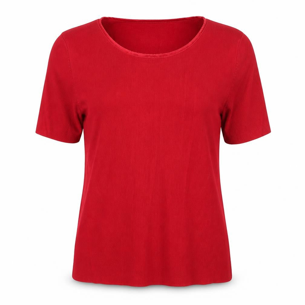 Casamia Womens Red Scoop Neck Viscose Pullover Jumper Size M