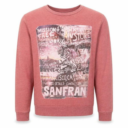 Topman Mens Red Polyester Pullover Sweatshirt Size M