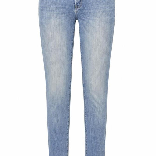 Redoute Womens Blue Cotton Skinny Jeans Size 4 Regular Zip