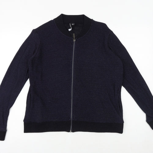 Capsule Womens Blue Polyester Full Zip Sweatshirt Size 16 Zip