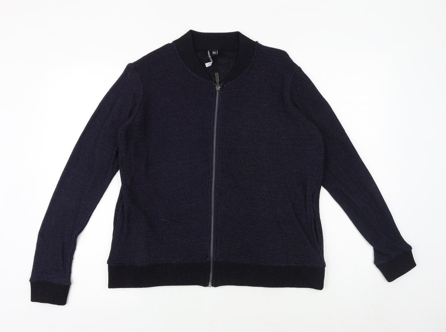 Capsule Womens Blue Polyester Full Zip Sweatshirt Size 16 Zip