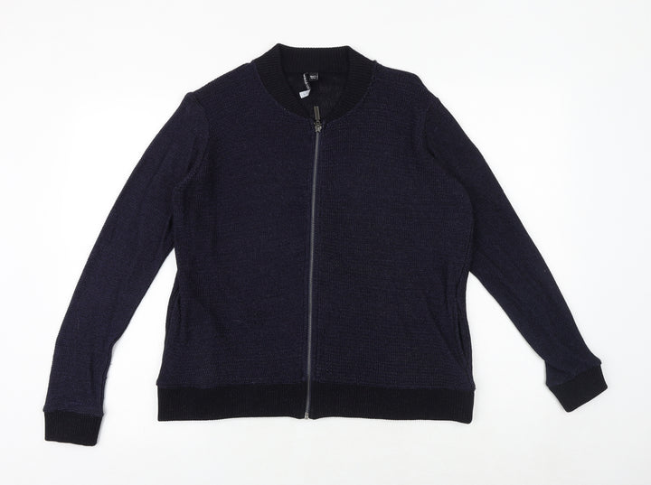 Capsule Womens Blue Polyester Full Zip Sweatshirt Size 16 Zip