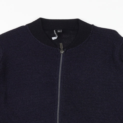 Capsule Womens Blue Polyester Full Zip Sweatshirt Size 16 Zip