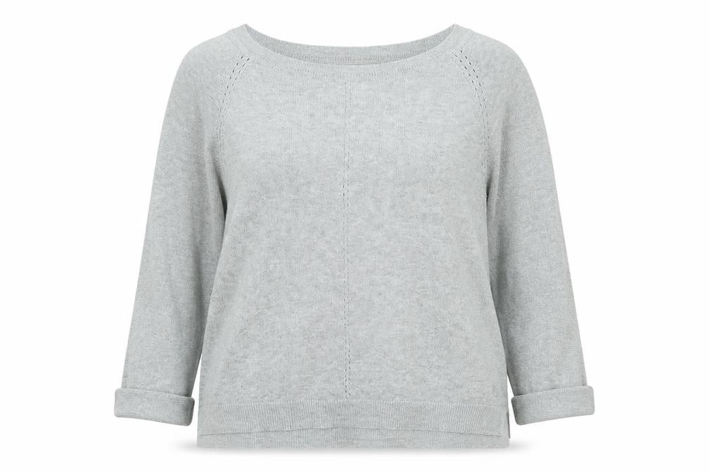 Monsoon Womens Green Boat Neck Viscose Pullover Jumper Size S