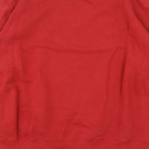 Courir Mens Red Cotton Pullover Sweatshirt Size S