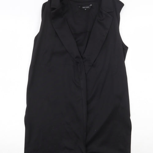 New Look Womens Black Jacket Waistcoat Size 12 - Open