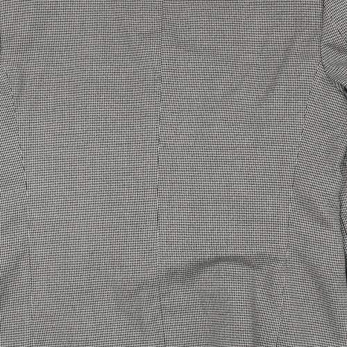 Avenue Mens Grey Geometric Polyester Jacket Suit Jacket Size 42 Regular