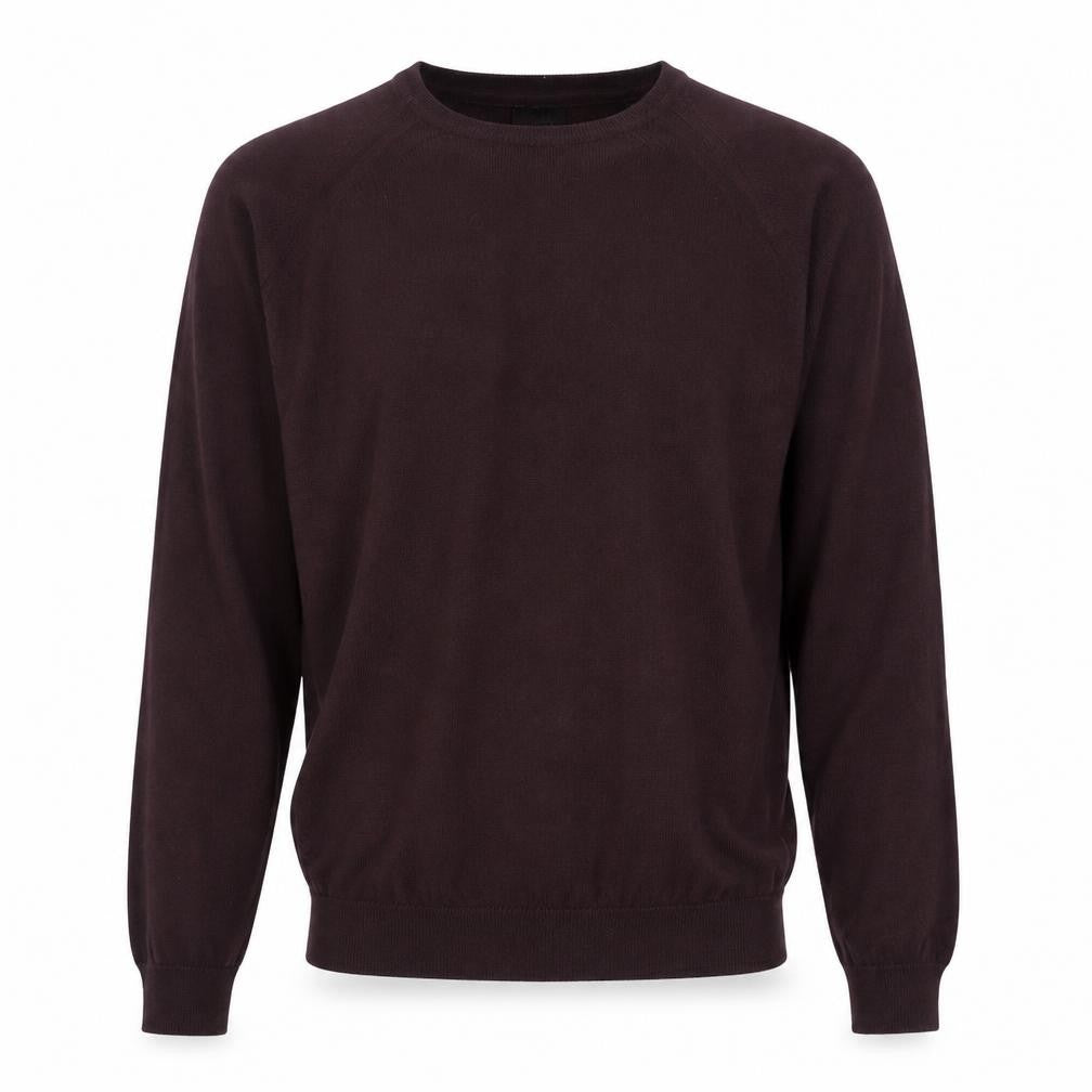 Front view of Burton men’s red cotton pullover sweatshirt, size S