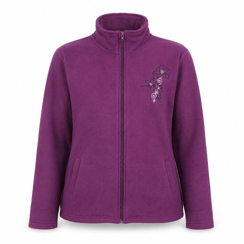 Anne De Lancay Womens Purple Jacket Size S Zip