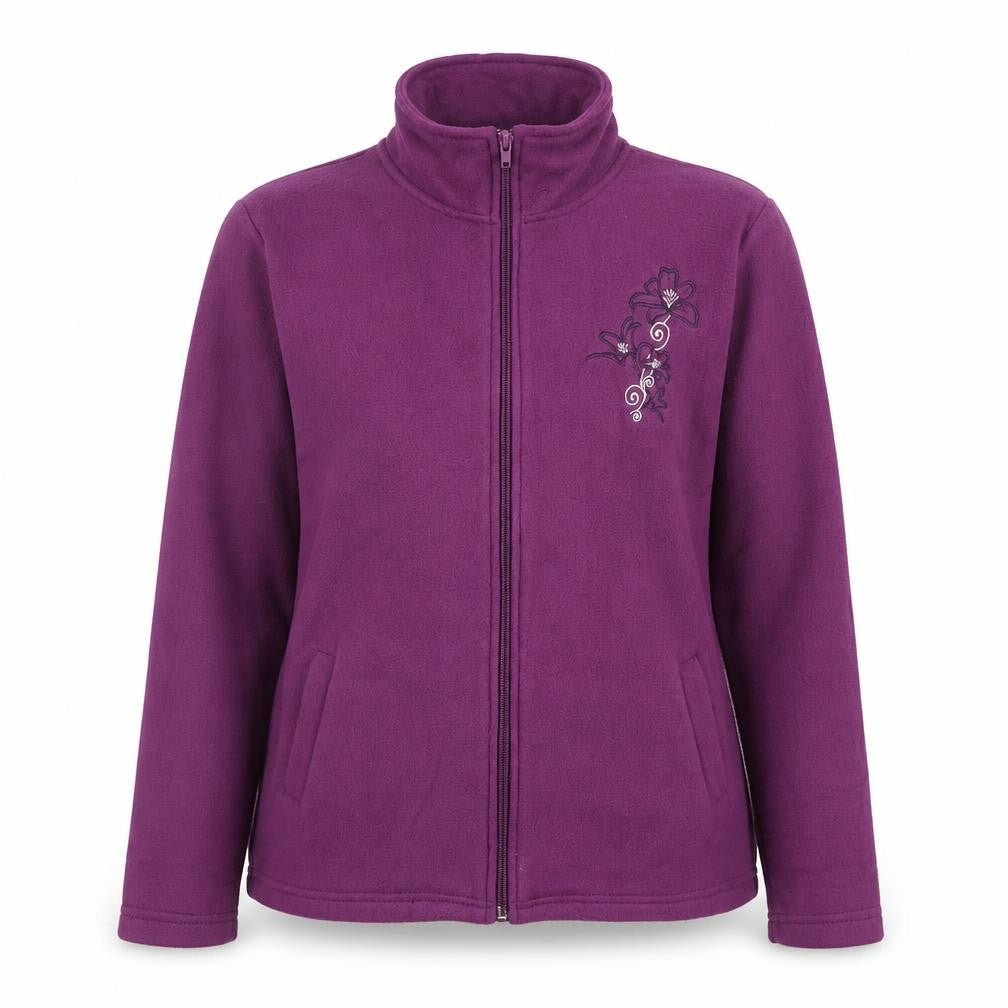 Anne De Lancay Womens Purple Jacket Size S Zip