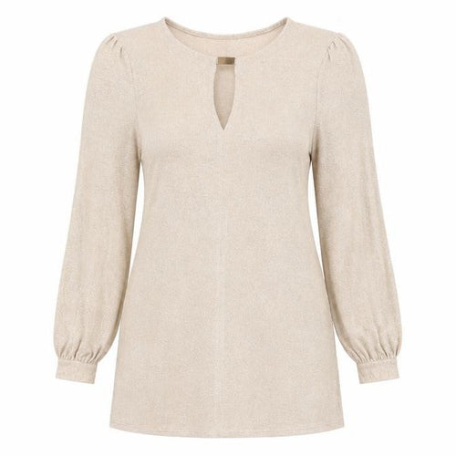 Dorothy Perkins Womens Gold Viscose A-Line Size 14 Round Neck Pullover