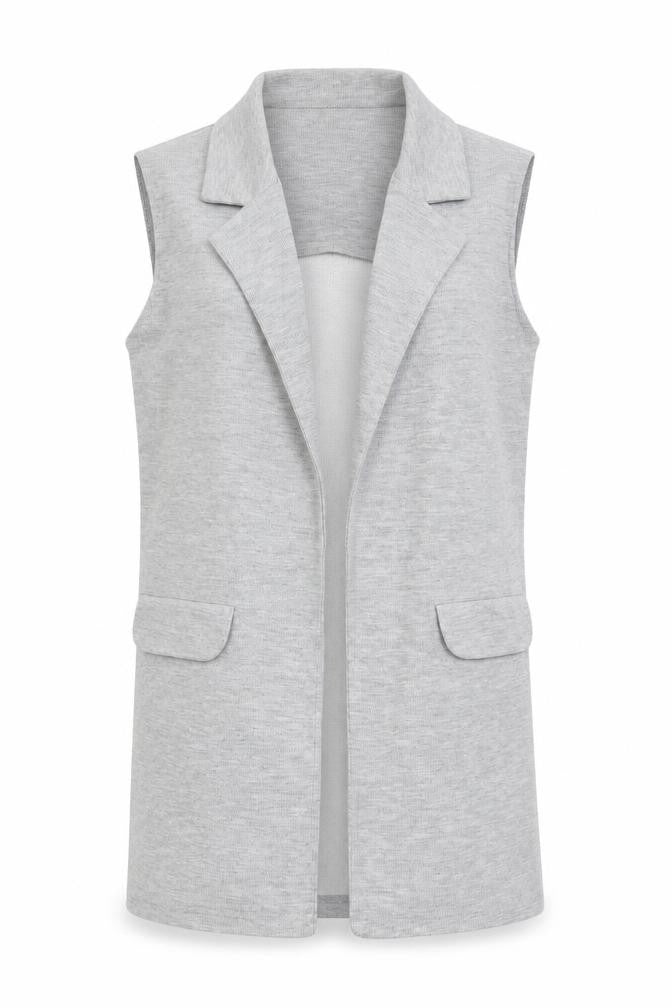 New Look Girls Grey Gilet Jacket Size 12-13 Years Pullover