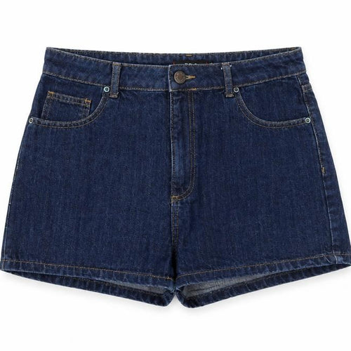 BDG Womens Blue Cotton Mom Shorts Size 32 in Regular Zip