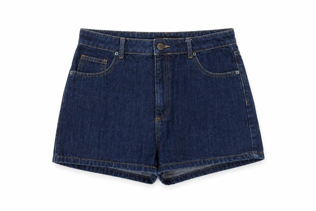 BDG Womens Blue Cotton Mom Shorts Size 32 in Regular Zip