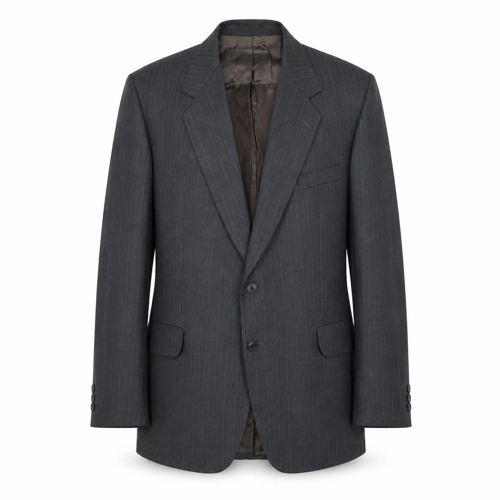 Front view of Dunn & Co Striped Wool Jacket Suit Jacket, size 42, Regular