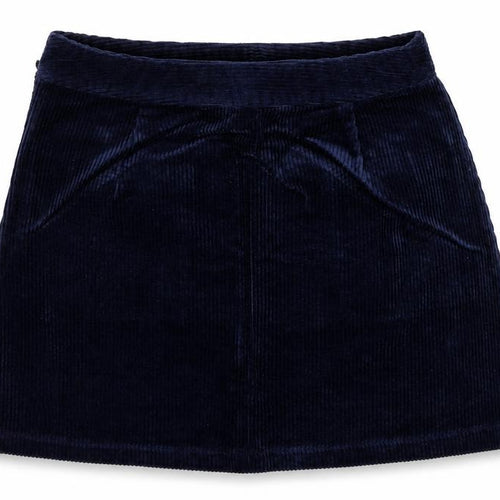 FOREVER 21 Womens Blue Cotton A-Line Skirt Size S Zip