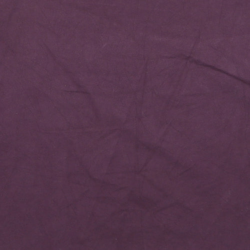 Uni Style Womens Purple Polyester Basic T-Shirt Size 10 Boat Neck - Embellished Neckline
