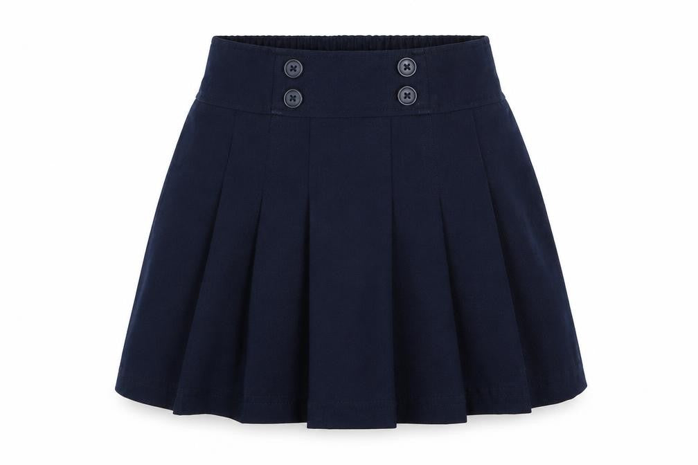 IZOD Girls Blue Polyester Flare Skirt Size 6 Years Regular Zip