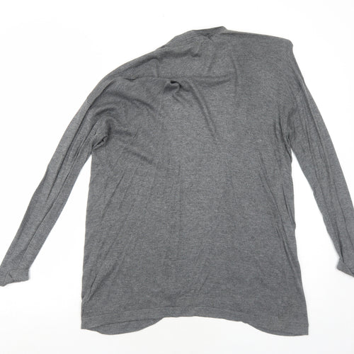 C&A Womens Grey V-Neck Viscose Cardigan Jumper Size S - Open