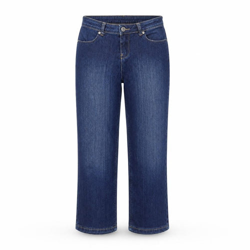 Denim 24/7 Womens Blue Cotton Straight Jeans Size 10 Regular Zip