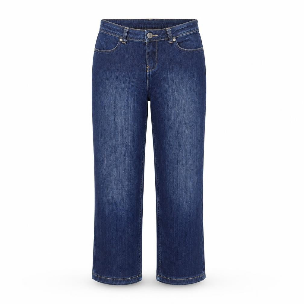 Denim 24/7 Womens Blue Cotton Straight Jeans Size 10 Regular Zip