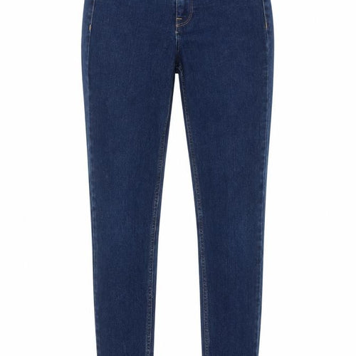 H&M Womens Blue Cotton Skinny Jeans Size 6 Regular Zip